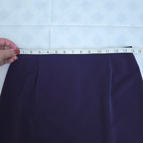 Briggs Petite Dark Purple Women's Pencil Skirt Size 6P - Picture 5 of 7